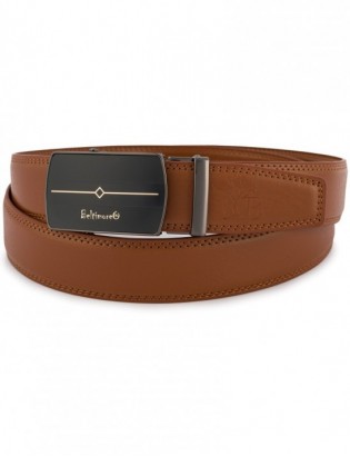 Pasek męski skórzany klamra automatyczna brązowy Beltimore A43 - zdjęcie 9