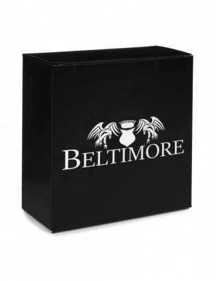 Pasek męski skórzany do spodni casual garnituru automat jasno szary Beltimore A39 - zdjęcie 12