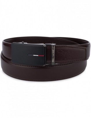 Pasek męski skórzany do spodni casual garnituru automat brązowy Beltimore A40 - zdjęcie 9