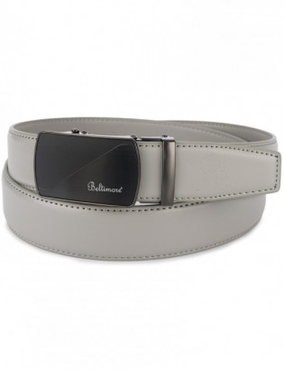 Pasek męski skórzany klamra automatyczna brązowy Beltimore A47 - zdjęcie 4