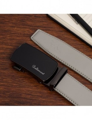 Pasek męski skórzany klamra automatyczna brązowy Beltimore A47 - zdjęcie 6