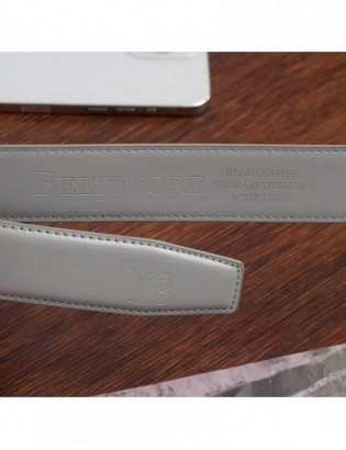 Pasek męski skórzany klamra automatyczna brązowy Beltimore A47 - zdjęcie 7