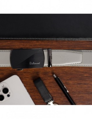 Pasek męski skórzany klamra automatyczna brązowy Beltimore A47 - zdjęcie 8