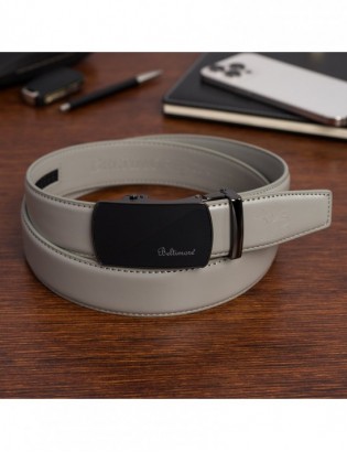 Pasek męski skórzany klamra automatyczna brązowy Beltimore A47 - zdjęcie 9