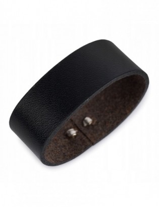 Klasyczna czarna Szlufka do PASKA 3,5 cm ze skóry skórzana uniwersalna - zdjęcie 1