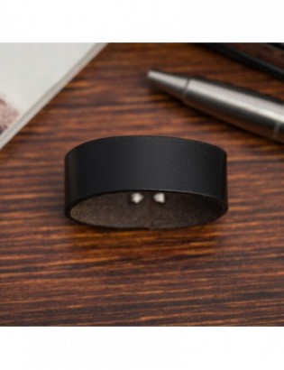 Klasyczna czarna Szlufka do PASKA 3,5 cm ze skóry skórzana uniwersalna - zdjęcie 2