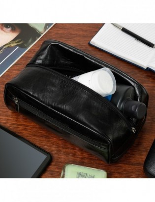 Beltimore kosmetyczka męska Skórzana saszetka czarna J45 - zdjęcie 8