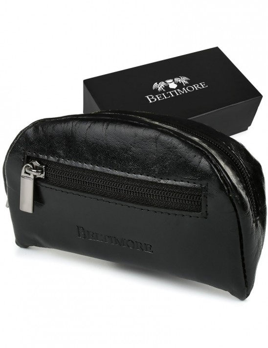Czarne etui na klucze ze skóry naturalnej Beltimore G85