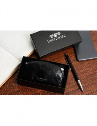 Czarne etui na klucze ze skóry naturalnej Beltimore G85 - zdjęcie 6