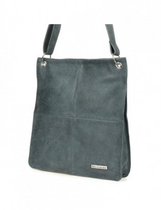 Szara damska skórzana na ramię torebka Beltimore skóra 972 - zdjęcie 1