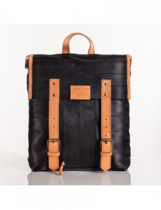 Plecak uniwersalny duży skórzany wykonany z recyklingowych materiałów Beltimore R28 - zdjęcie 1