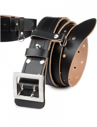 Pasek wojskowy militarny pas policyjny szeroki dwie szlufki M72 - zdjęcie 1