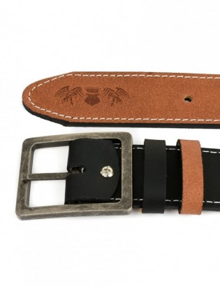 BELTIMORE Dwustronny Solidny Pasek męski skórzany Pudełko W23 - zdjęcie 10