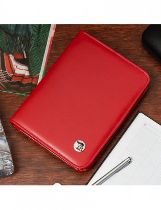 Czerwony Beltimore luksusowy męski biwuar aktówka teczka A5 organizer dla handlowca I62 - zdjęcie 7