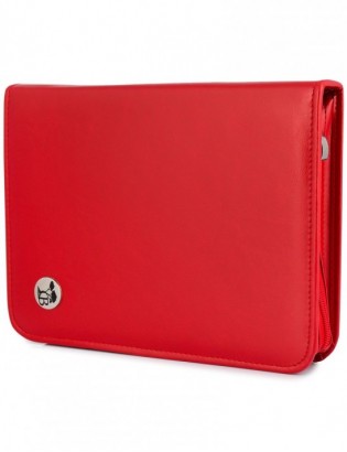 Czerwony Beltimore luksusowy męski biwuar aktówka teczka A5 organizer dla handlowca I62 - zdjęcie 9