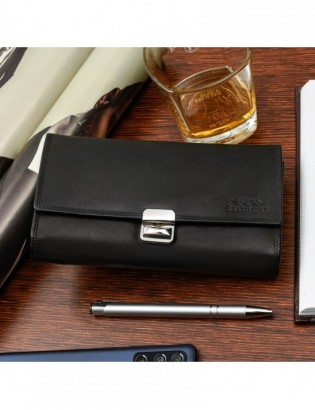 Portfel skórzany duży camelowy kelnerski pojemny Beltimore D00 - zdjęcie 2