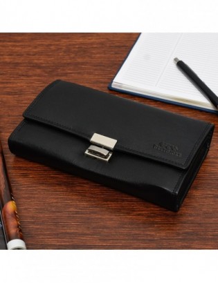 Portfel skórzany duży camelowy kelnerski pojemny Beltimore D00 - zdjęcie 3