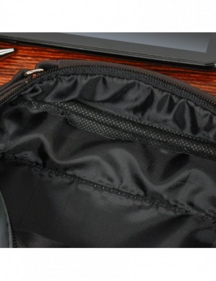 Męska mała torba skórzana przez ramię Beltimore brązowa G19 - zdjęcie 9