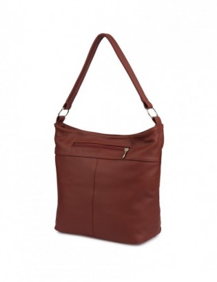 Torebka Skórzana listonoszka damska duża klasyczna Beltimore H08 - zdjęcie 5