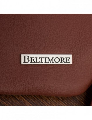 Torebka Skórzana listonoszka damska duża klasyczna Beltimore H08 - zdjęcie 8