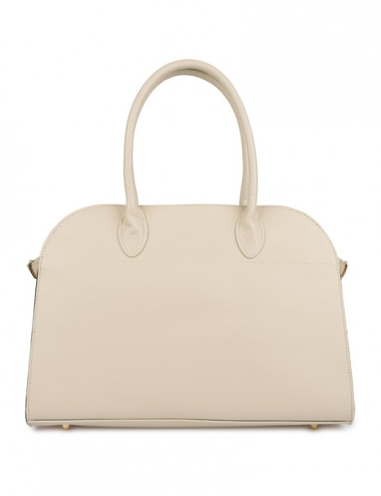 Torebka skórzana damska klasyczna pojemna A4 skóra włoska Beltimore camel W21