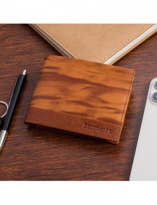 Portfel skórzany męski poziomy klasyczny brązowy RFiD Beltimore D34 - zdjęcie 3