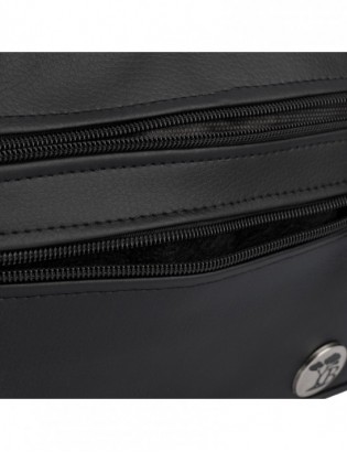 Kosmetyczna podróżna saszetka elegancka uniseks gładka czarna Beltimore R25 - zdjęcie 7