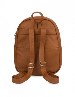 Plecak damski skórzany klasyczny duży skóra naturalna rudy Beltimore R33 - zdjęcie 5