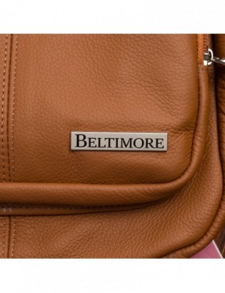 Plecak damski skórzany klasyczny duży skóra naturalna rudy Beltimore R33 - zdjęcie 9