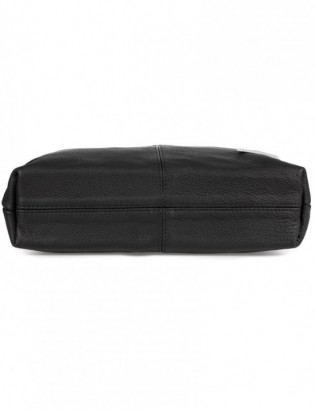 Czarna damska skórzana torebka worek na ramię Beltimore  970 - zdjęcie 7