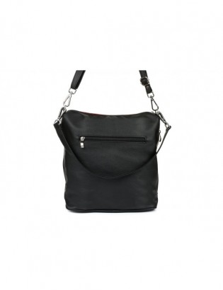 Bordowa Damska Torebka pikowana solidna oryginalna frędzel W91 - zdjęcie 3